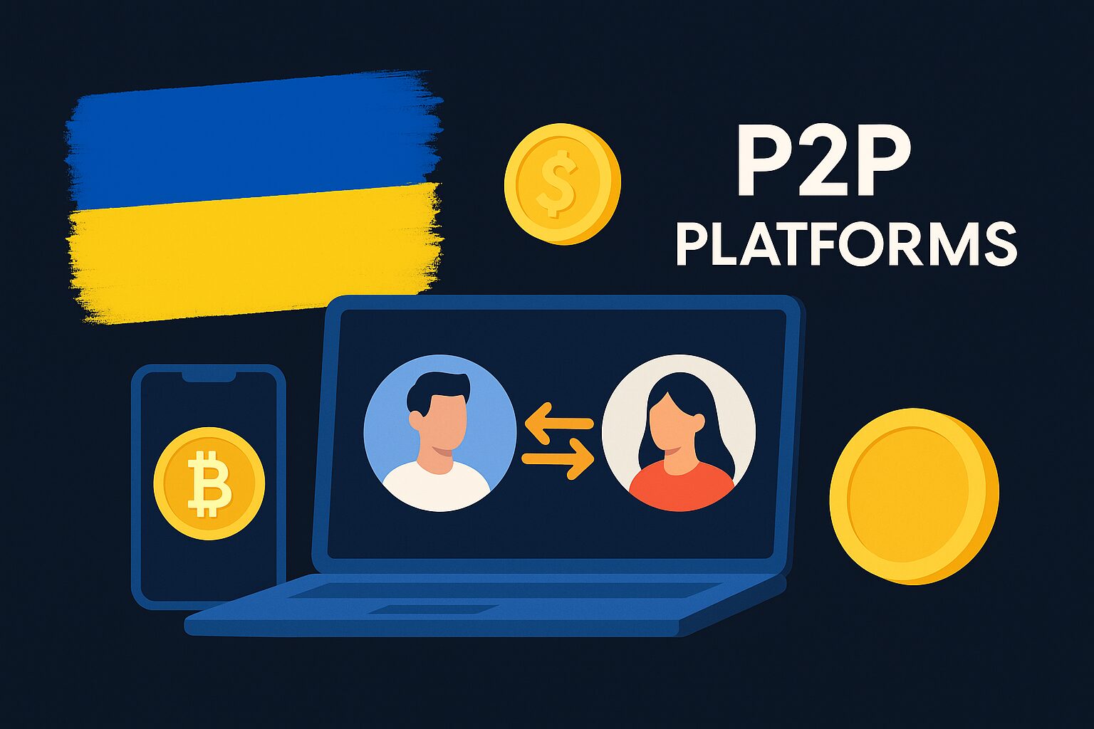 P2P криптообмен в Украине: лучшие площадки для покупки и продажи